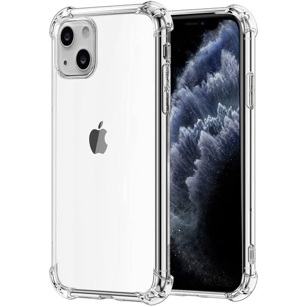 Margoun Clear Case Soft Flexible TPU Anti-Shock Slim Transparent Back Cover with Reinforced Bumper Corners For iPhone 14 6.1 inch Clear
