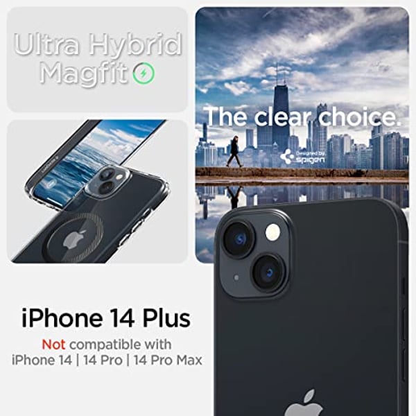 Spigen Ultra Hybrid Mag designed for iPhone 14 Plus case cover compatible with MagSafe - Carbon Fiber Spigen Ultra Hybrid Mag designed for iPhone 14 Plus case cover compatible with MagSafe - Carbon Fiber