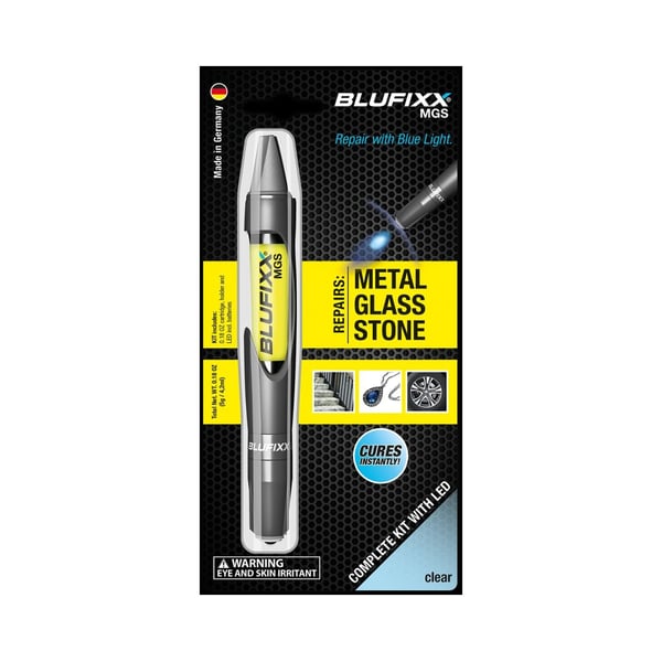 BLUFIXX Strong Surface Repair Kit For Metal, Glass & Stone With LED Light