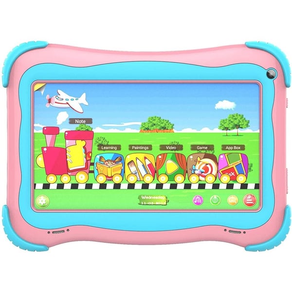 G Tab Q4 W607 Kids Tablet WiFi 16GB 1GB 7inch Pink with Smart Band