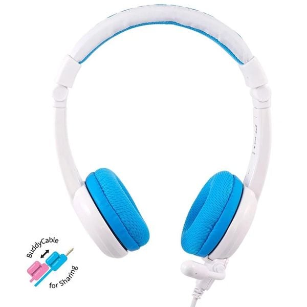 Buddyphones BPSCHOOLBLUE School+ On Ear Headset Blue
