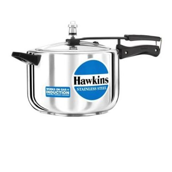 Hawkins Induction And Gas Pressure Cooker 8L Silver