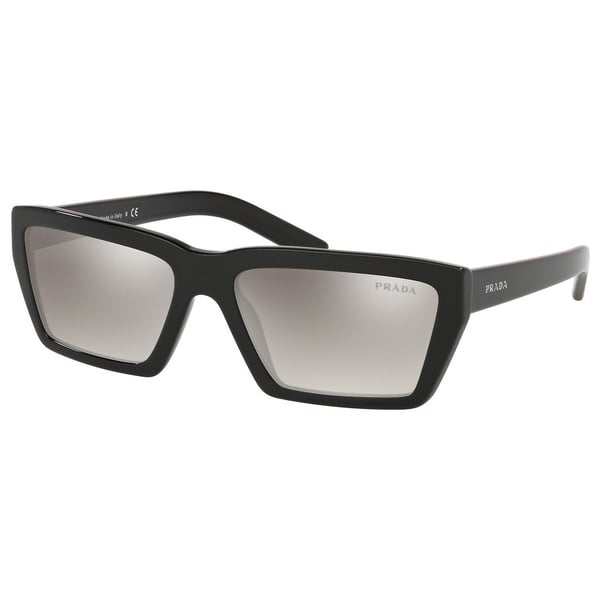 Prada Black Plastic Women PA-04VS-1AB5O0-57 Sunglasses