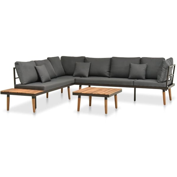 Vidaxl 4 Piece Garden Lounge Set With Cushions Solid Acacia Wood