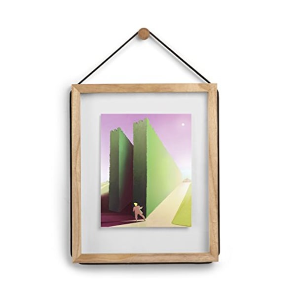 Umbra Corda Photo Display, 11 By 14 & 8 By 10-Inch Float Frame, Natural