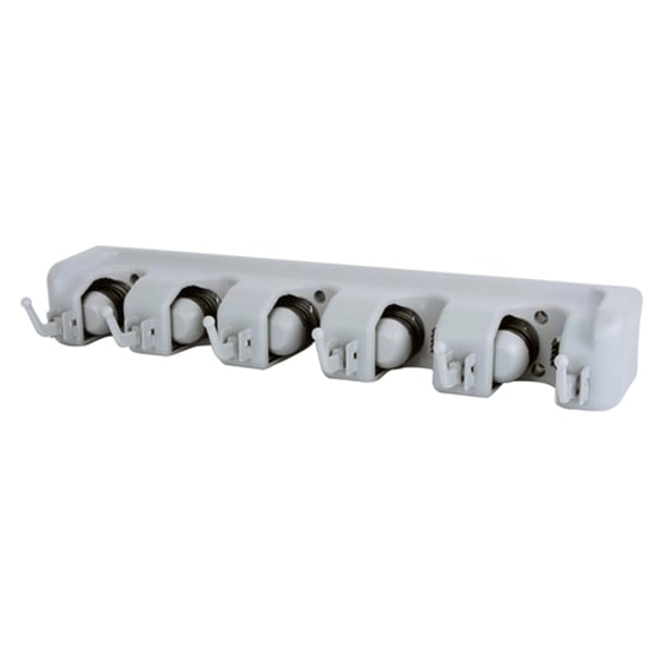 Decdeal - Mop Holder With Hook Broom Holder Drilling Wall Mounted Broom Hanger Organizer Storage Rack Kitchen Bathroom Garden Decdeal - Mop Holder With Hook Broom Holder Drilling Wall Mounted Broom Hanger Organizer Storage Rack Kitchen Bathroom Garden
