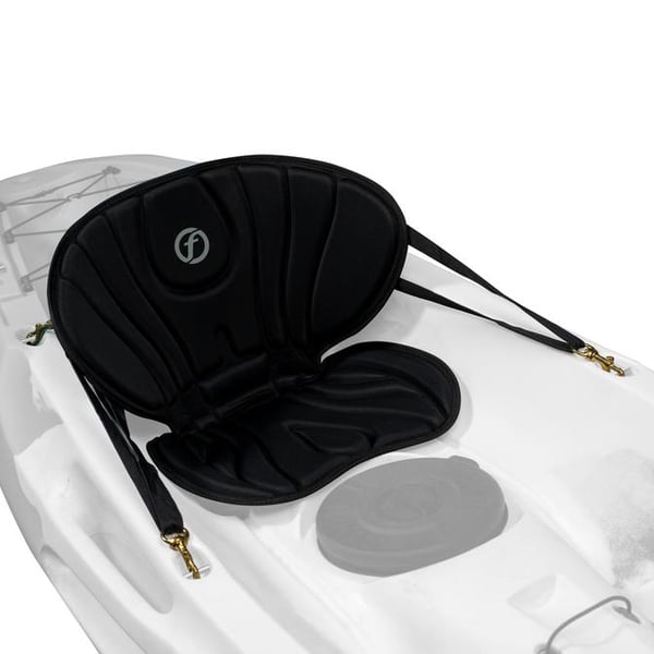 Feelfree Deluxe Backrest And Seat Pad for Kayak, Osfa, Black