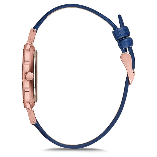 Omax Sunset Series Blue Leather Analog Watch For Women SU001R64I Omax Sunset Series Blue Leather Analog Watch For Women SU001R64I