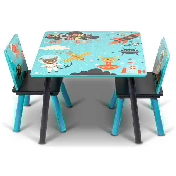 Little Explorer Kids Table & Chair Set Blue Little Explorer Kids Table & Chair Set Blue