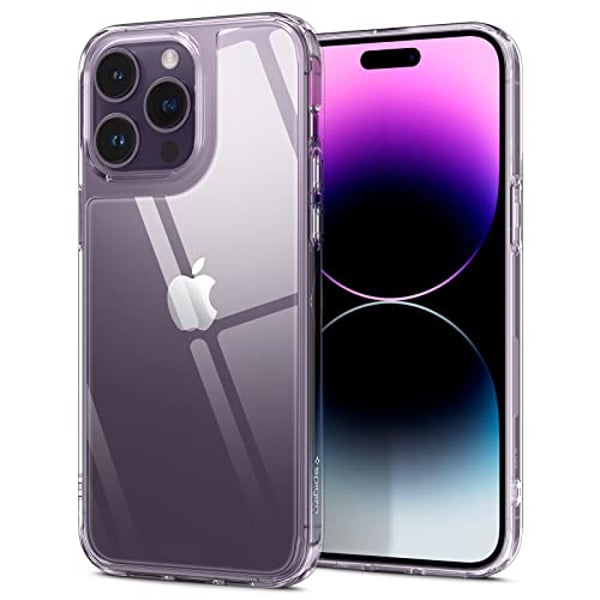 Spigen Quartz Hybrid designed for iPhone 14 Pro Max case cover (2022) - Crystal Clear Spigen Quartz Hybrid designed for iPhone 14 Pro Max case cover (2022) - Crystal Clear