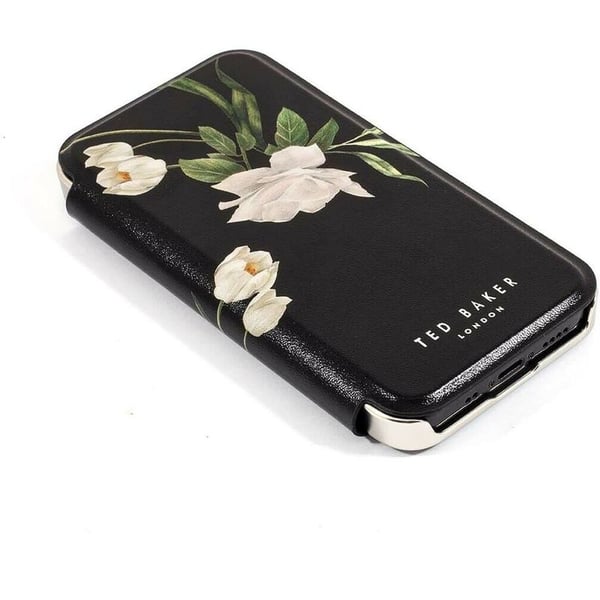 Ted Baker Elderflower Folio Case Black iPhone 12 mini Ted Baker Elderflower Folio Case Black iPhone 12 mini