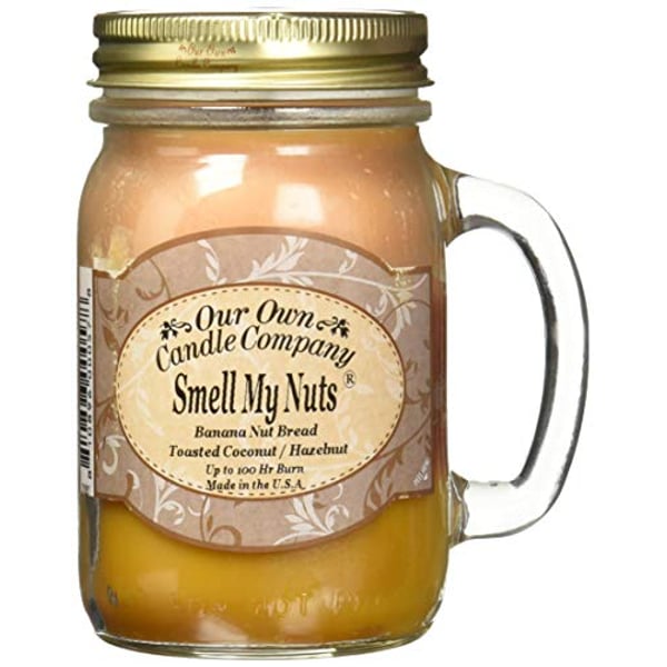 Our Own Candle Company Smell My Nuts Scented 13 Oz Mason Jar Candle - Made In The Usa
