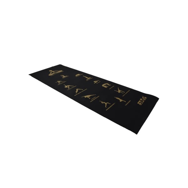 Yoga Mat Black Golden Asana Mat