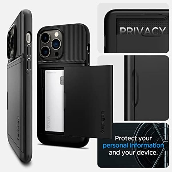 Spigen Slim Armor CS designed for iPhone 14 Pro case cover (2022) - Black
