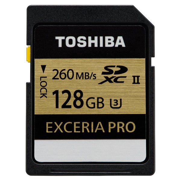 Toshiba Exceria Pro SDHC II SD Card 128GB - THNN101K1280E6