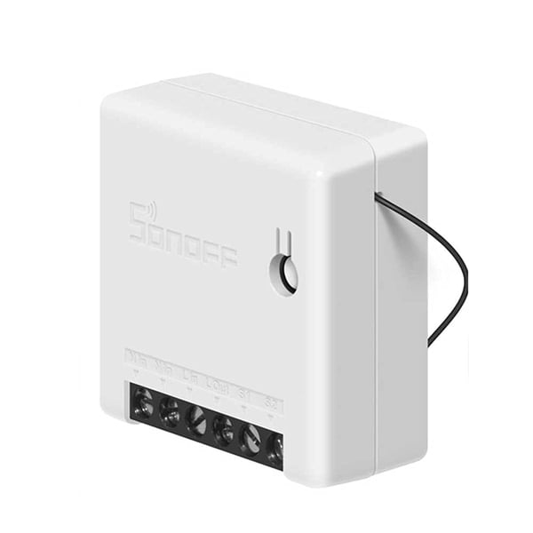 Sonoff DIY MINIR2 Wi-Fi 10A 2 Way Smart Switch Control Support APP and LAN Smart Timer Module White