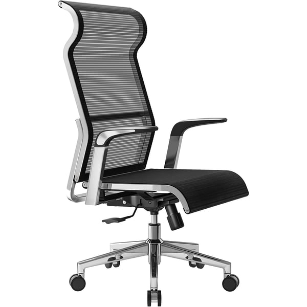 Mahmayi Ergonomic Office Chair Computer Desk Chair, Large Headrest High Back Mesh Chair Metal Design Frame Adjustable Swivel Task Chair(Black) Mahmayi Ergonomic Office Chair Computer Desk Chair, Large Headrest High Back Mesh Chair Metal Design Frame Adjustable Swivel Task Chair(Black)
