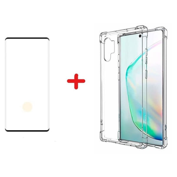 Glassology TG Screen Protector With Back Clear Case For Note 10 Glassology TG Screen Protector With Back Clear Case For Note 10