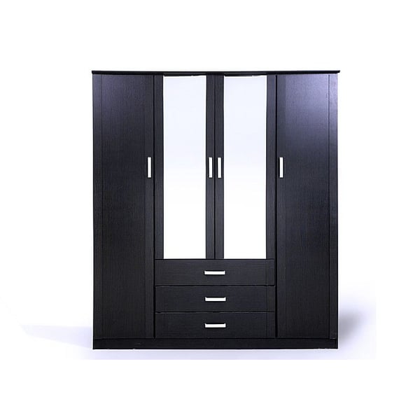 Pan Emirates Kayton 4 Door Wardrobe Dark Brown Pan Emirates Kayton 4 Door Wardrobe Dark Brown