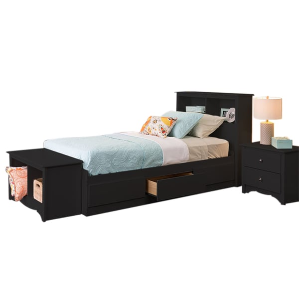 Buy Asghar Furniture Allerik Superior Storage Bed Black, King With