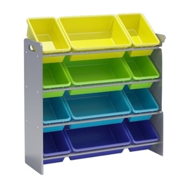 Class Kids Toy Storage Organizer 12 Plastic Bins Class Kids Toy Storage Organizer 12 Plastic Bins