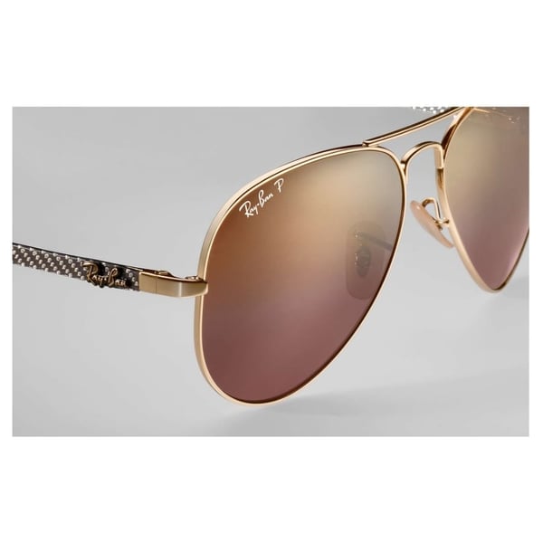 RayBan RB8317CH-001/6B Chromance New Aviator Gold Polarized U Sunglasses RayBan RB8317CH-001/6B Chromance New Aviator Gold Polarized U Sunglasses