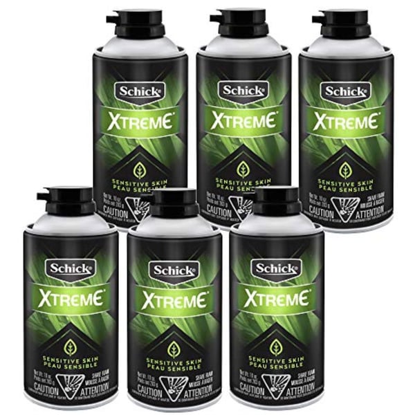 Schick Xtreme Sensitive skin shaving Foam 10 Oz Pack Of 6 Schick Xtreme Sensitive skin shaving Foam 10 Oz Pack Of 6