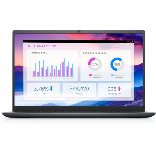 Dell Vostro 5410 Laptop - 11th Gen Core i7 3.3GHz 16GB 1TB 2GB Win10 FHD 14inch Grey English/Arabic Keyboard VOS 8500 GRY (2021) Middle East Version