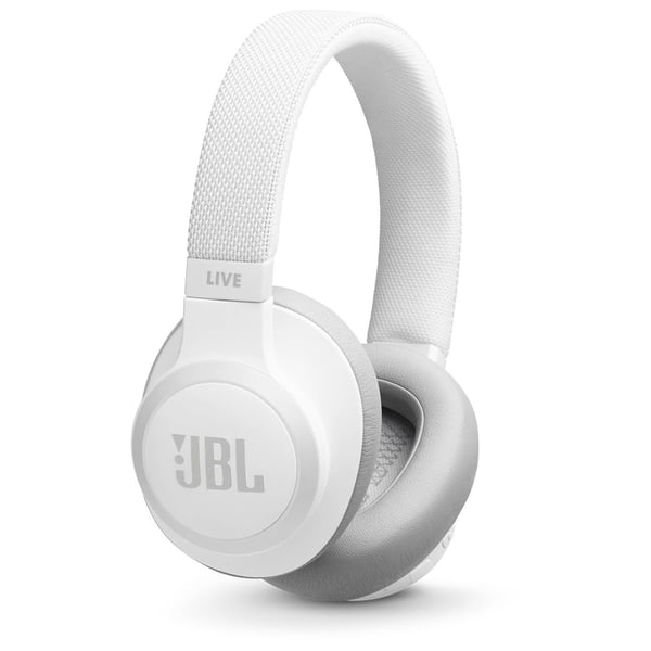 JBL LIVE 650BTNC Wireless Over-Ear Noise-Cancelling Headphone White