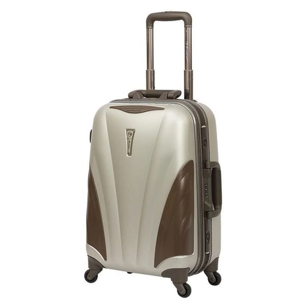 Eminent E8W220WHT ABS Spinner Trolley Luggage Bag Ivory White