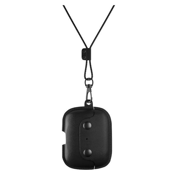 Woodcessories AirPod Pro Leather Necklace Case Midnight Black Woodcessories AirPod Pro Leather Necklace Case Midnight Black