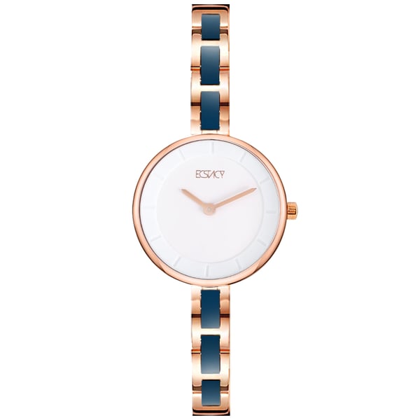 Ecstacy Women's Analog White Dial Watch - E9507-kblw