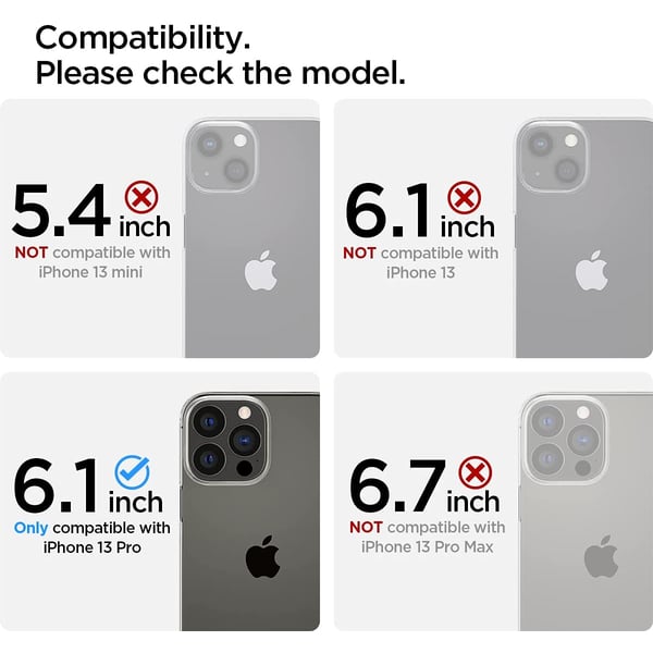 Spigen Ultra Hybrid S Designed For Iphone 13 Pro Case Cover - Crystal Clear Spigen Ultra Hybrid S Designed For Iphone 13 Pro Case Cover - Crystal Clear