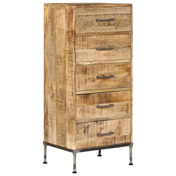 vidaXL Chest of Drawers 45x35x106 cm Solid Mango Wood vidaXL Chest of Drawers 45x35x106 cm Solid Mango Wood
