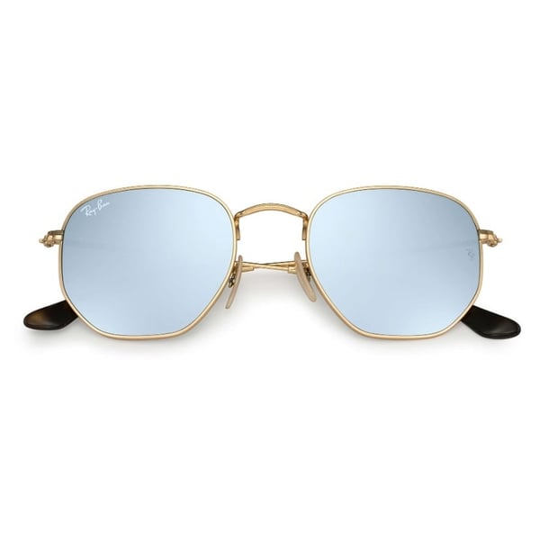 RayBan RB3548N-001/30-54 New Hexagon Gold Unisex Sunglasses RayBan RB3548N-001/30-54 New Hexagon Gold Unisex Sunglasses