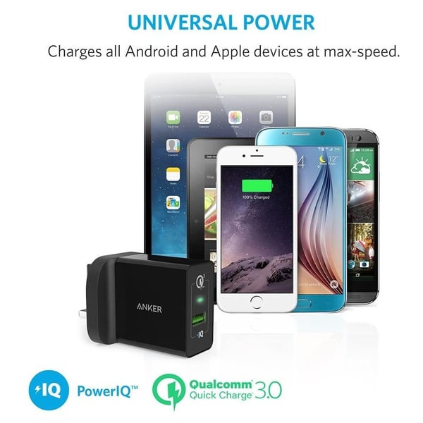 Anker Power Port Plus Wall Charger - Black