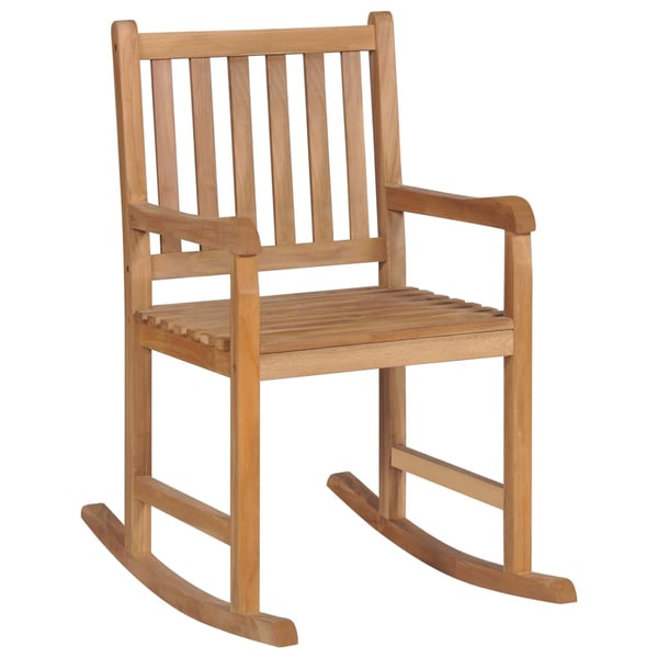 Vidaxl Rocking Chair Solid Teak Wood Vidaxl Rocking Chair Solid Teak Wood