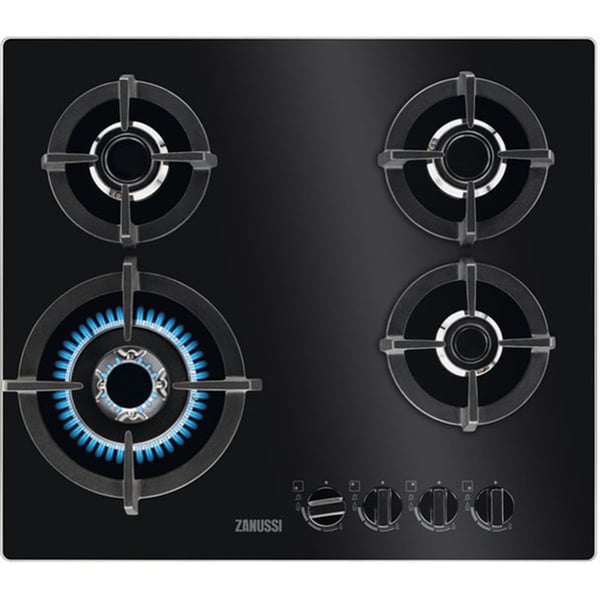 Zanussi Gas On Glass Hob ZGO68420BA Zanussi Gas On Glass Hob ZGO68420BA