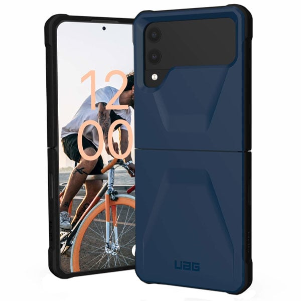 Urban Armor Gear Civilian Series Case Blue Galaxy Z Flip 4 Urban Armor Gear Civilian Series Case Blue Galaxy Z Flip 4
