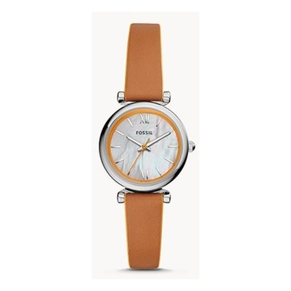 Fossil Carlie Mini Brown Leather Analog Watch For Women ES4835