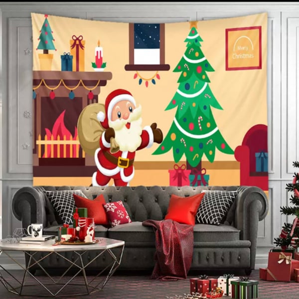 Deals For Less - Wall Hanging Tapestry Home Decor , Santa Claus And Christmas Tree Design Deals For Less - Wall Hanging Tapestry Home Decor , Santa Claus And Christmas Tree Design