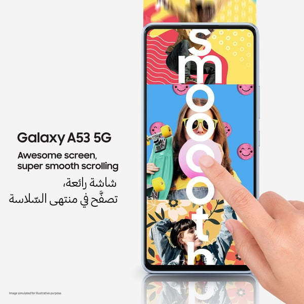 Samsung Galaxy A53 256GB Awesome Black 5G Dual Sim Smartphone - Middle East Version