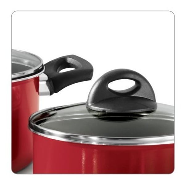 Tramontina 13Pc Everyday Cookware Red Se Non Stick Tramontina 13Pc Everyday Cookware Red Se Non Stick