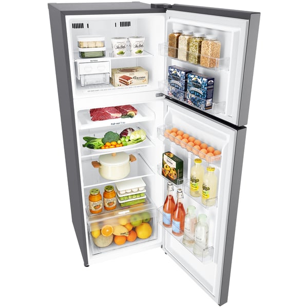 LG Top Mount Refrigerator 333 Litres GNB402SQCB, Multi Air Flow, Pull-out Tray, Big Size Veggie Box LG Top Mount Refrigerator 333 Litres GNB402SQCB, Multi Air Flow, Pull-out Tray, Big Size Veggie Box