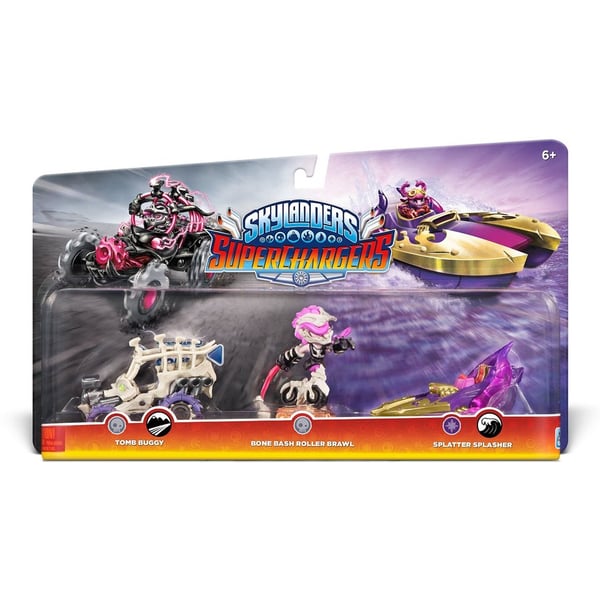 Skylanders Superchargers Triple Pack Tomb Buggy + Bone Bash Roller Brawl + Splatter Splasher