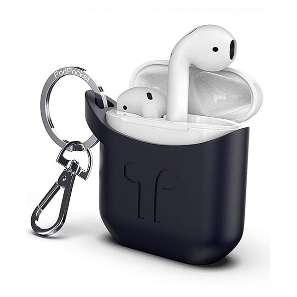 Podpocket Silicone Case Black For Apple Airpod Podpocket Silicone Case Black For Apple Airpod