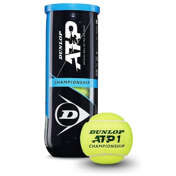 Dunlop Unisex's 601332 Tennisball Atp Championship-3 Ball Pet, Yellow, One Size