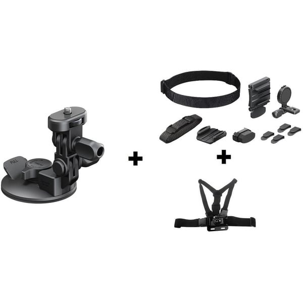 Sony VCTSCM1 Suction Cup Mount + BLTUHM1 Universal Head Mount + AKACMH1 Chest Mount
