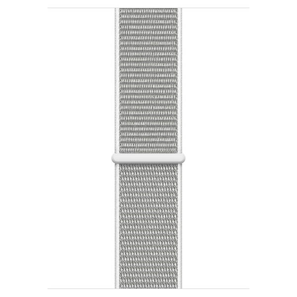 apple watch series 4 gps silver aluminium case with seashell sport loop