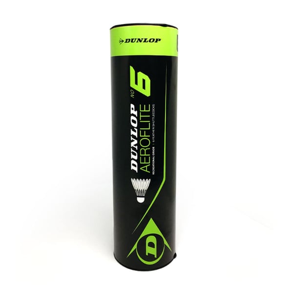 Dunlop Aeroflite No 6 Shuttlecock 6 Pack